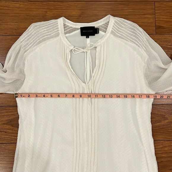 Birgitte Herskind Silk Caisa Swiss Dot Short Sleeve Blouse - Picture 15 of 16